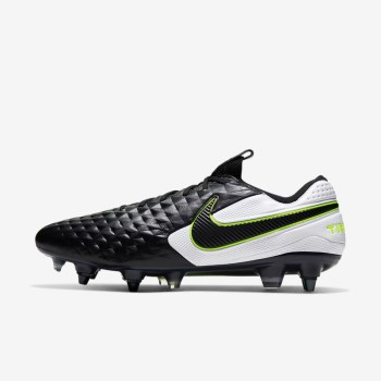 Nike Tiempo Legend 8 Elite SG-PRO Anti-Clog Traction - Női Focicipő - Fekete/Fehér/Fekete